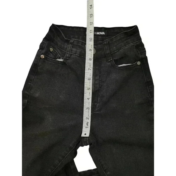Fashion Nova High Waisted Black Wash Skinny Jeans Stretchy Sexy Denim Size 0 - Picture 7 of 9